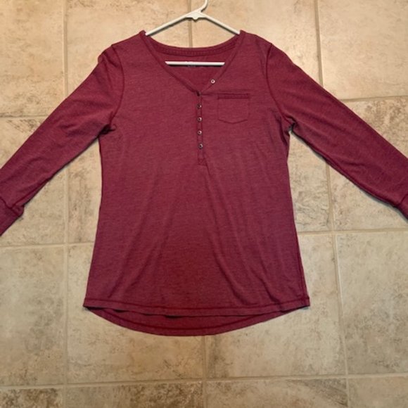 Ruff Hewn Tops - Ruff Hewn V Neck Henley Top